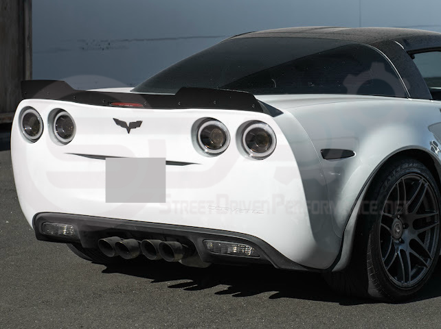 2005-2013 Corvette C6 | ZR1 Extended Style Rear Wing Wickerbill Spoiler (Matte or Gloss Black)