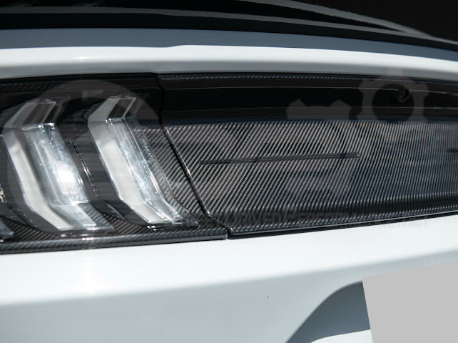 2018-2023 FORD MUSTANG S550 | CARBON FIBER FACTORY STYLE REAR TRUNK DECK LID APPLIQUE PANEL COVER