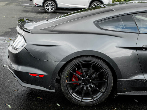2015-23 FORD MUSTANG GT | SMOKE TINTED REAR SPOILER WICKERBILL FLAP INSERT