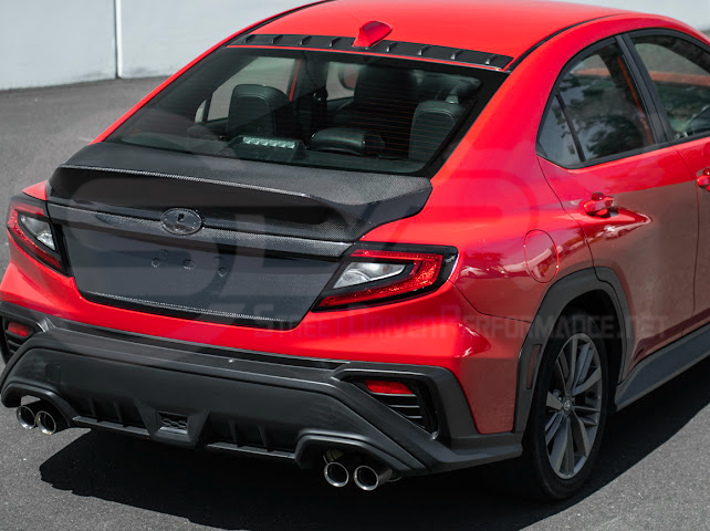 2022-Up Subaru WRX | JDM Style Carbon Fiber Rear Trunk w/ Integrated Spoiler Wing
