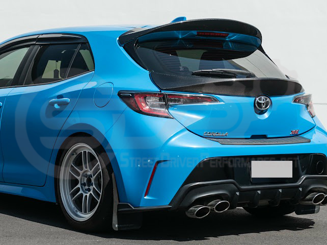 2019-UP TOYOTA GR COROLLA | JDM SDP PERFORMANCE STYLE CARBON FIBER REAR ROOF WING DUCKBILL SPOILER