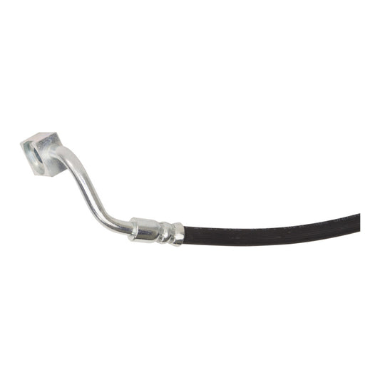 DFC Ford Mustang 94-95 rear right brake hose from brake line kit, showing the flexible rubber brake line with fittings.