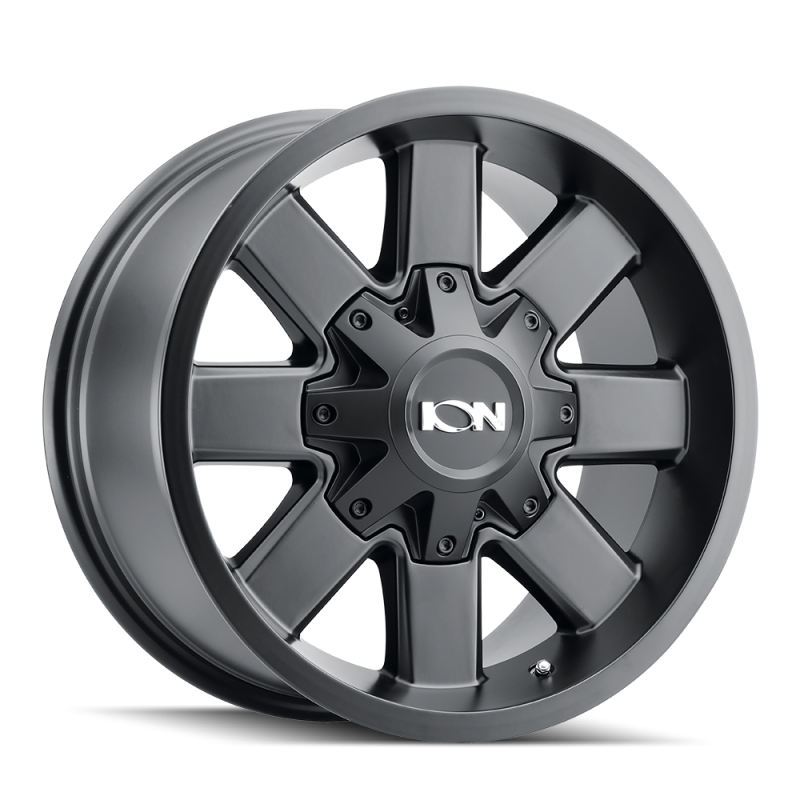 Ion Type 141 satin black 20x9 cast wheel with 6x120 bolt pattern, 18mm offset, and 78.1mm hub for vehicle customization
