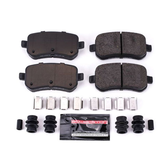 PowerStop Z23 Evolution Sport rear brake pads for Ford Freestar 2004-2007, includes hardware for performance braking.