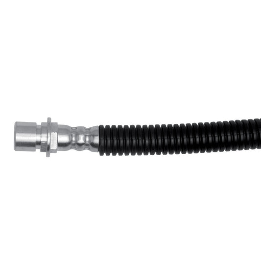 DFC brake line kit for Cadillac CTS 2003-2006 front right-side rear brake hose replacement, showing the flexible metal braided hose.