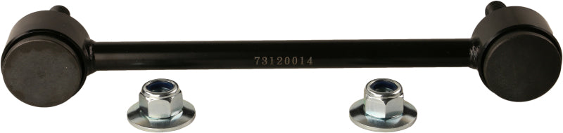 Moog Ford F-350 Super Duty rear stabilizer bar link kit with sway bar endlinks, black metal components, and mounting hardware.