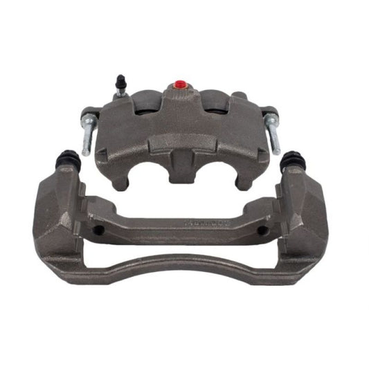 PowerStop OE front left brake caliper with bracket for Dodge Dakota 2005-2008, automotive brake component with detailed parts