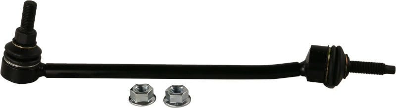 Moog front left sway bar endlink for 2017 Mercedes-Benz E400, showing the metal stabilizer bar link with mounting points.