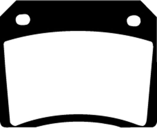 EBC Redstuff rear brake pads for 1967-1974 AC 428, high-performance brake pads with red friction material.