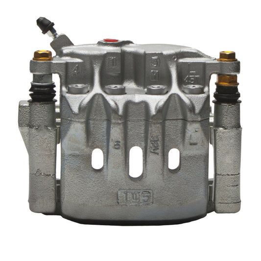 Silver zinc coated DFC OE brake caliper for Lexus IS300 2000-2005, front-l premium caliper with detailed view