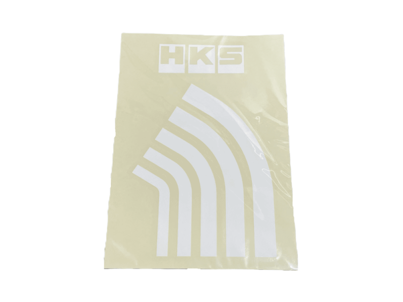 HKS cold air intake sticker decal for ZN8/ZD8 models, black and white graphic design on a adhesive decal sheet.