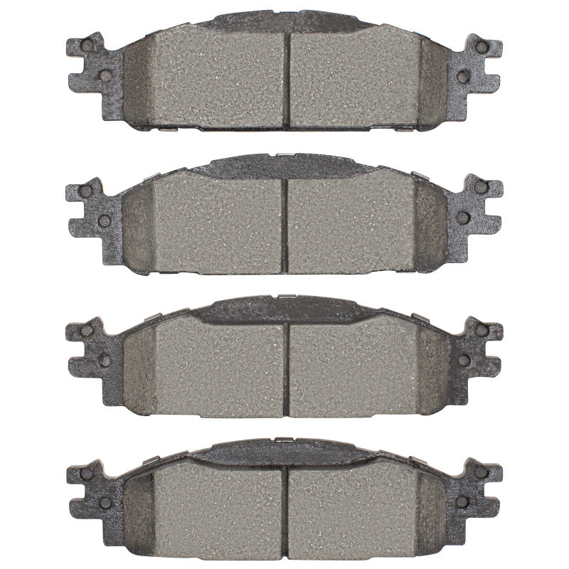 R1 Concepts front ceramic brake pads for 2009-2019 Ford Taurus (excluding SHO) shown as OE replacement brake pads.