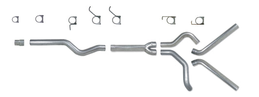 Diamond Eye Performance 4-inch catback exhaust pipe for 2006-2007.5 Chevy/GMC 6.6L 2500/3500 diesel trucks, dual stainless steel muffler.