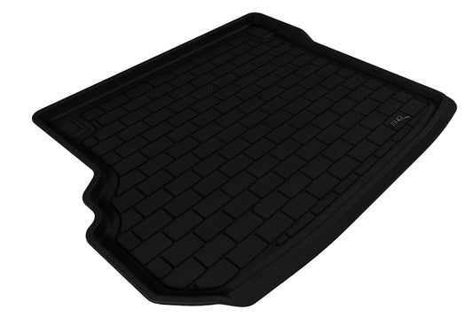 Black rubber cargo liner for Mercedes-Benz GLK-Class (2009-2015) by 3D MAXpider, designed to protect the vehicle's cargo area.