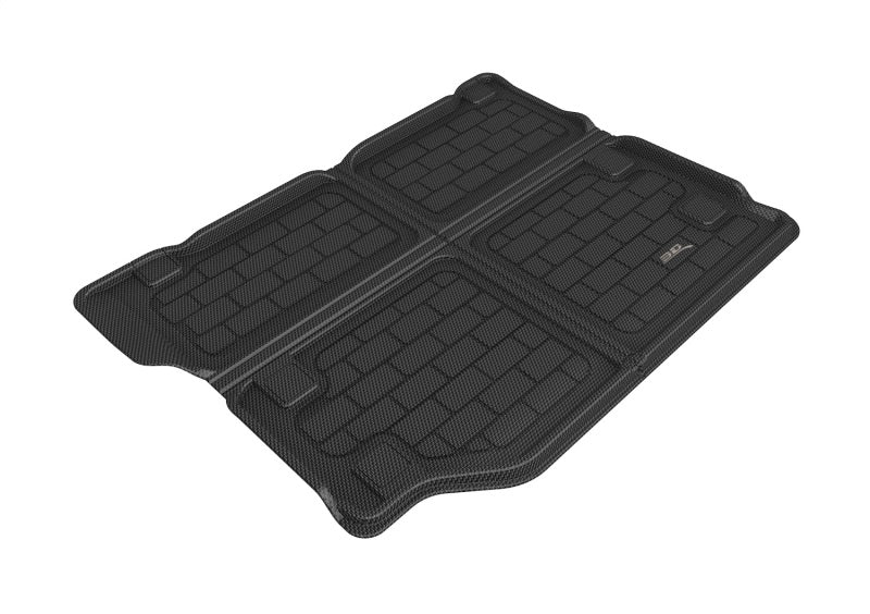 3D MAXpider rubber floor mats for Jeep Wrangler Unlimited 4Xe Jl with optional black foldable cargo mat in the cargo area.