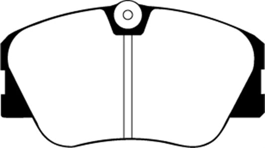 EBC Redstuff front brake pads for Mercedes-Benz 190/190E 2.3 16v, high-performance brake pads for improved stopping power.