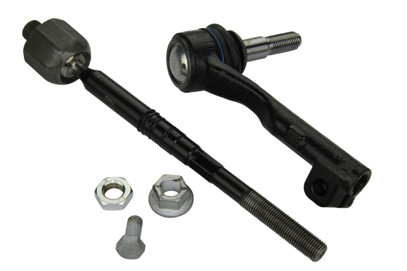 Moog front left tie rod for BMW 320i xDrive 2013-2018, showing the metal rod with adjustable end for steering replacement.