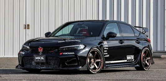 HKS Type-S FL5 R-Spoiler body kit component for enhanced aerodynamics and sporty look on compatible vehicles.