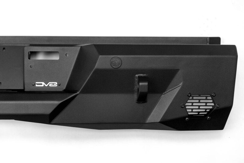Steel rear bumper for Toyota Tundra DV8 Offroad Spec Series, featuring rugged construction and off-road-ready design.
