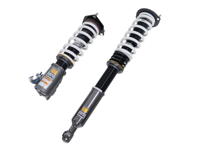 HKS HIPERMAX S coilovers for S14 and S15 Nissan Silvia, featuring adjustable suspension components and performance springs.