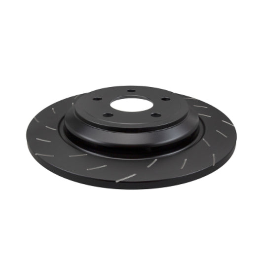 EBC Racing slotted rear brake rotors for 2019+ Volkswagen Jetta GLI Mk7, high-performance SG Series one-piece rotors.
