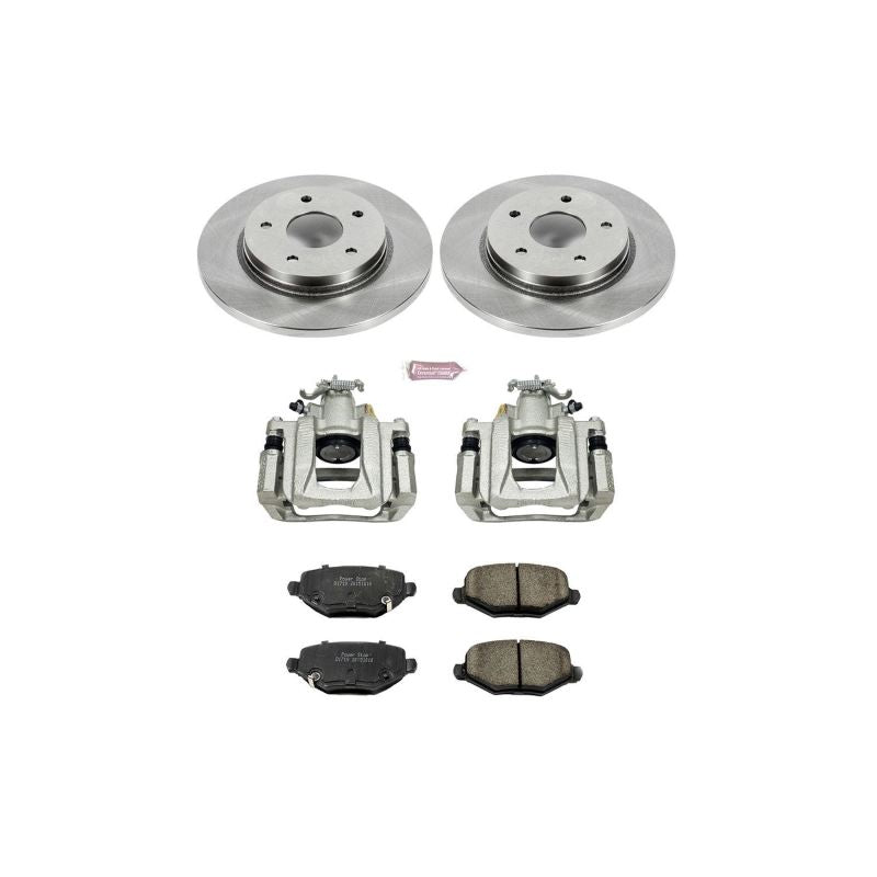 PowerStop rear brake kit with calipers for 2012-2016 Chrysler Town and Country, OE-style brake replacement system