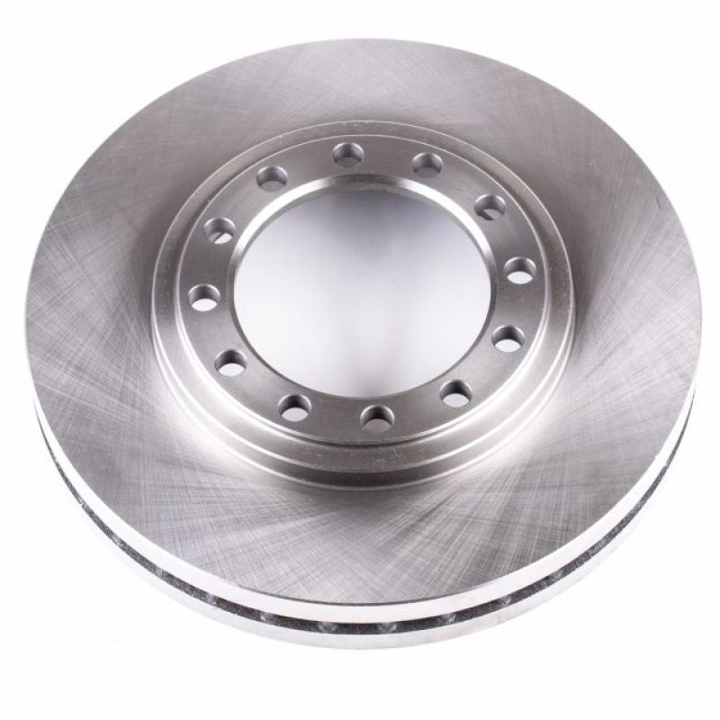 PowerStop OE front brake rotor for Chevrolet W3500 Tiltmaster, automotive brake component with vented design.