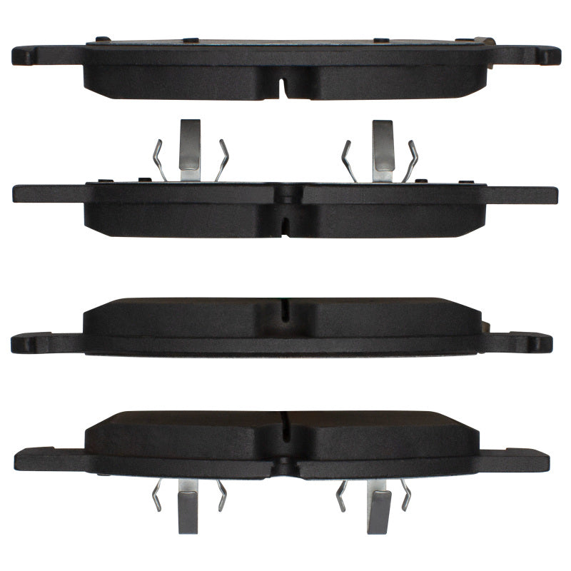R1 Concepts OE ceramic brake pads for Dodge Durango R1 11-22, front brake components with textured surface and mounting holes.
