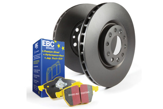 EBC S13 brake pad and rotor kit showing high-performance brake pads and rotors for vehicle braking system.