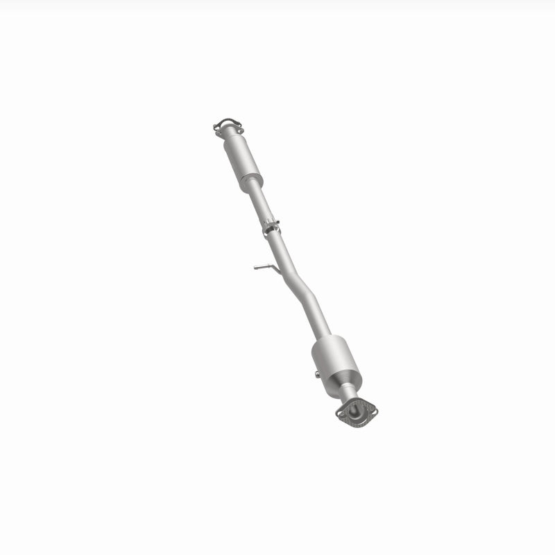 MagnaFlow direct fit catalytic converter for Kia Sportage 2014-2015 2.4L engine, showing the metal body and inlet/outlet pipes.