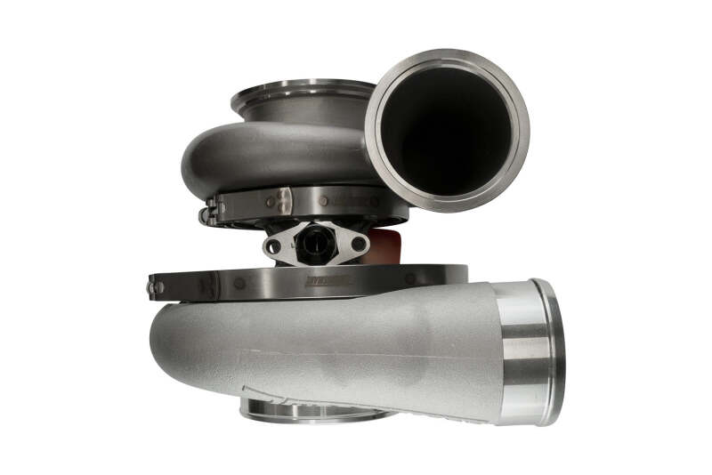 Turbosmart 6870C V-Band 0.96AR externally wastegated C-Frame turbocharger with polished metal components and V-band connection