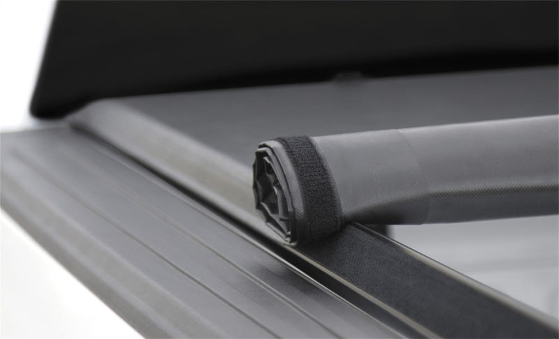 Access Literider 07-10 Ford Explorer Sport Trac 4ft 2in bed roll-up truck cover, bolt-on exterior accessory for truck bed security.