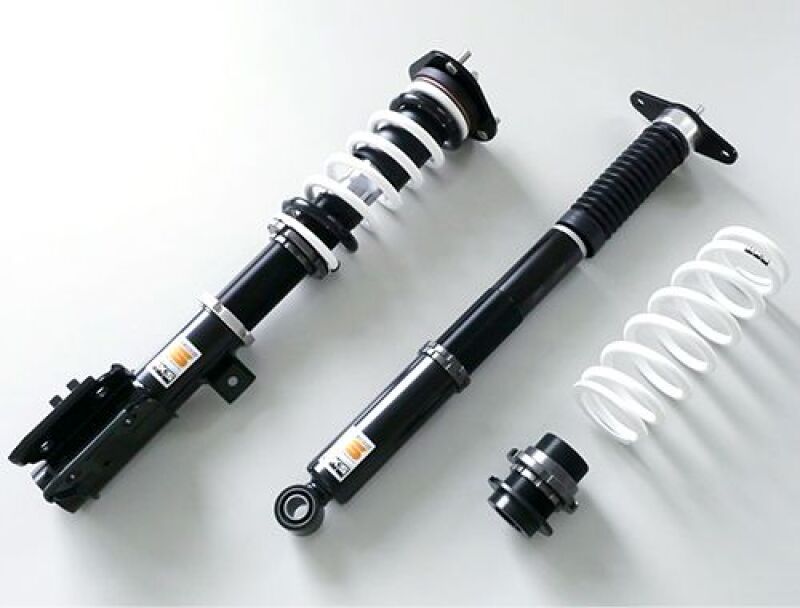 HKS HIPERMAX S coilovers for suspension upgrade, featuring adjustable shocks and springs for improved handling.