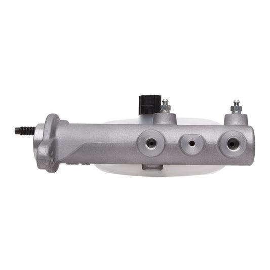 DFC Ford Mustang brake master cylinder for 1999-2004 models, showing the metal cylinder with attached brake line fittings.
