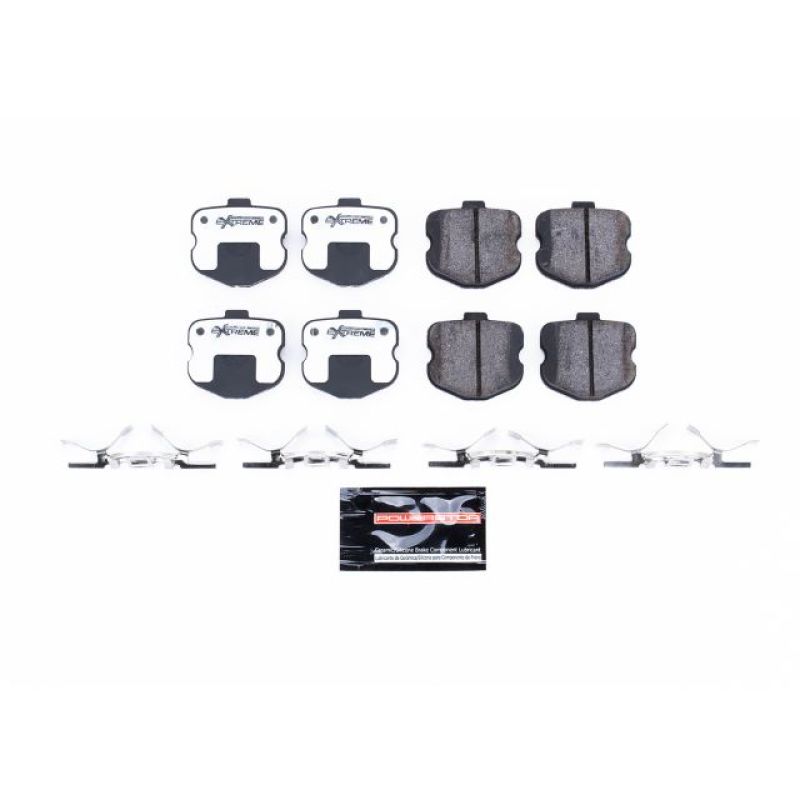PowerStop Z26 Corvette rear brake pads with hardware, high-performance brake pads for Chevrolet Corvette 2006-2013.