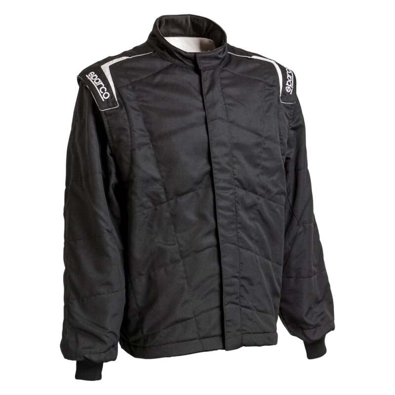 Sparco Sport Light Pro jacket in black textile, XL size, featuring a sleek design and lightweight construction for racing or casual wear.
