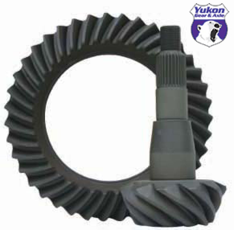 Yukon Gear high performance gear set for Chrysler 9.25-inch axle, 4.11 ratio, final drive gears for improved durability and performance.