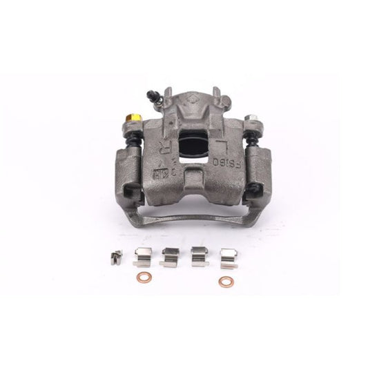 PowerStop OE front right brake caliper with bracket for Mitsubishi Lancer 2002-2007, automotive part with detailed components