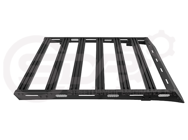 2016-2023 Toyota Tacoma | Extreme Off-Road Version 2 Carbon Steel Black Top Roof Rack Cargo Luggage Carrier