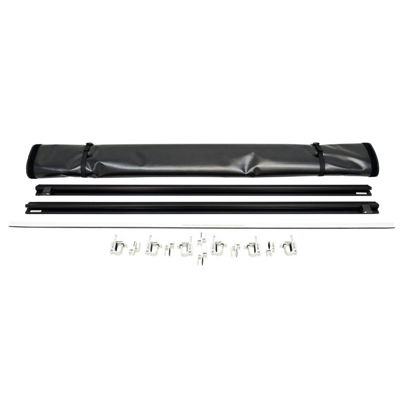 Westin 2024 Toyota Tacoma 6ft bed soft roll-up tonneau cover in black, weather-resistant and easy to install.