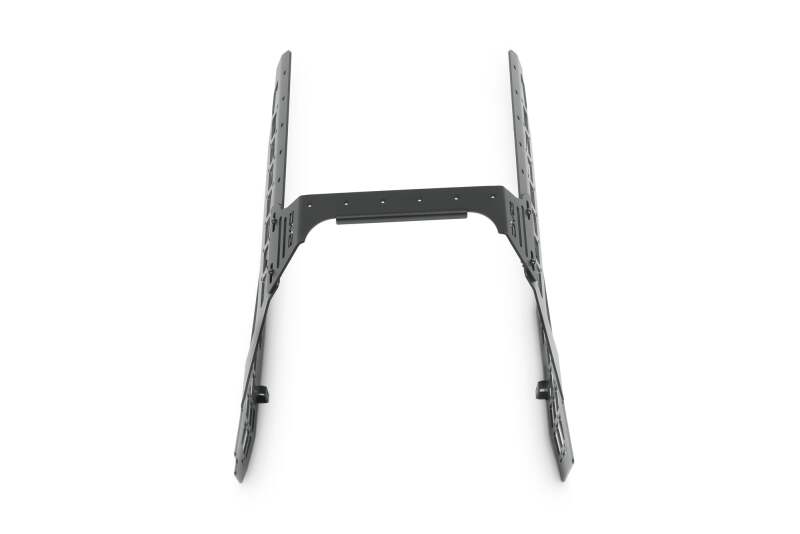 DV8 Offroad Ford F150/F250/F350 center console Molle panels and device mount on exterior trim, designed for off-road vehicles.