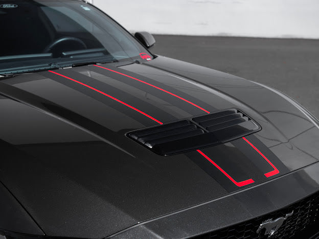2024-UP FORD MUSTANG S650 | HOOD BODY STRIPE 3M DECALS