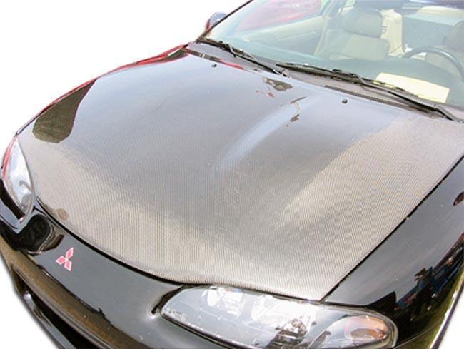 1995-1999 Mitsubishi Eclipse Carbon Creations OEM Look Carbon Fiber Hood