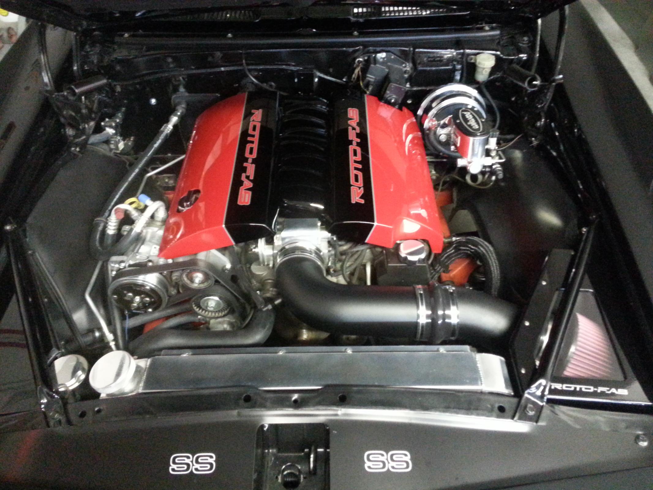 1967-69 Camaro LS Engine Swap With MAF Sensor Block Cold Air Intake