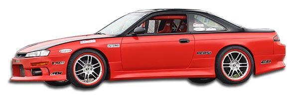 1995-1998 Nissan 240SX Duraflex V-Speed Side Skirts