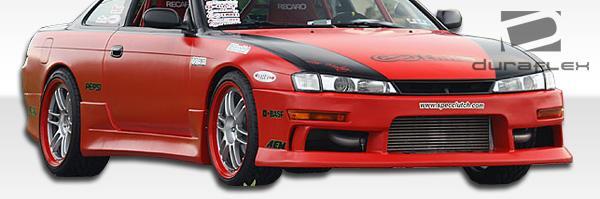 1995-1998 Nissan 240SX Duraflex V-Speed Side Skirts