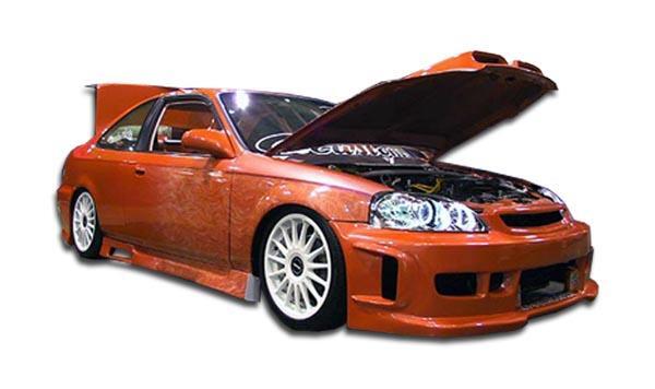 1996-2000 Honda Civic Duraflex Spyder Side Skirts