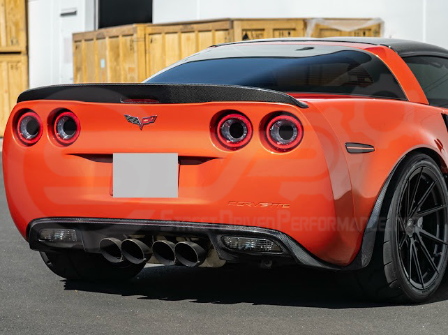 2005-2013 CHEVROLET CORVETTE C6 | SDP PERFORMANCE STYLE CARBON FIBER REAR TRUNK LID WING SPOILER