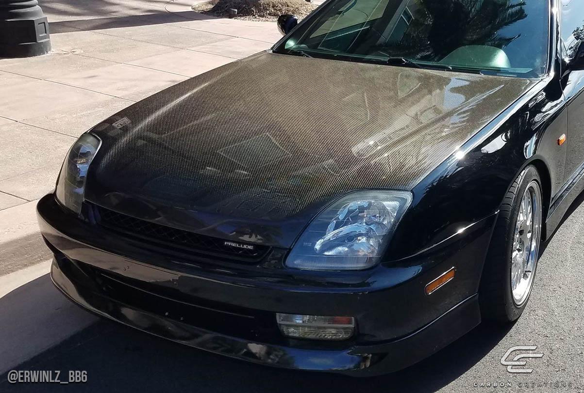 1997-2001 Honda Prelude Carbon Creations OEM Look Carbon Fiber Hood