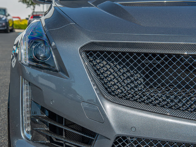 2016-2019 CADILLAC CTS-V V3 - CADILLAC CTS-V CARBON FIBER FRONT GRILLE TRIM MOLDING REPLACEMENT